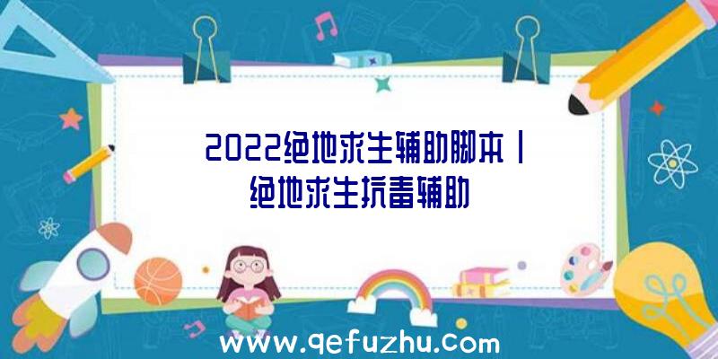 「2022绝地求生辅助脚本」|绝地求生抗毒辅助